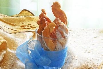 фото рецепта Хворост на сливках
