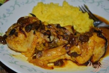 фото рецепта Куриные ножки с изюмом