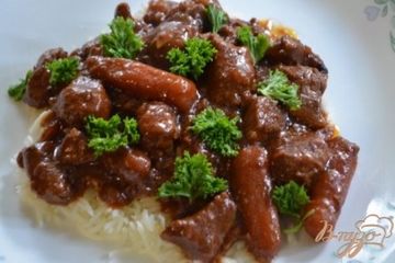 фото рецепта Тушеное мясо по-корейски