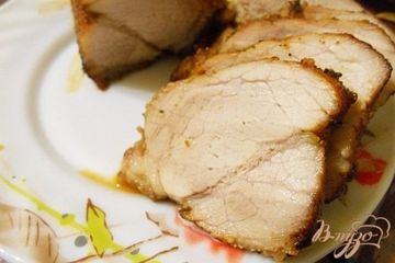 фото рецепта Вкусная запеченная свинина в ликере