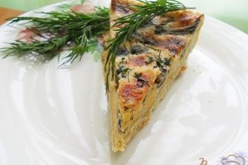 фото рецепта Пирог с грибами и сыром