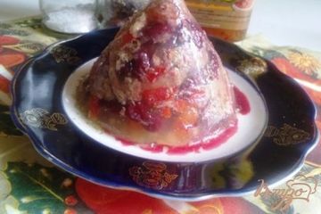 фото рецепта Говядина с овощами в желе
