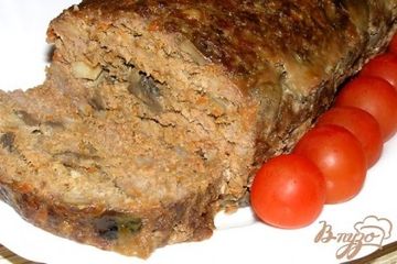 фото рецепта Мясной хлеб с грибами