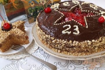 фото рецепта Торт 23 февраля