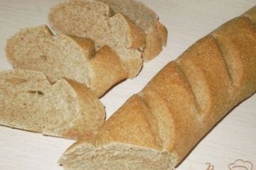 фото рецепта Багет из цельнозерновой муки