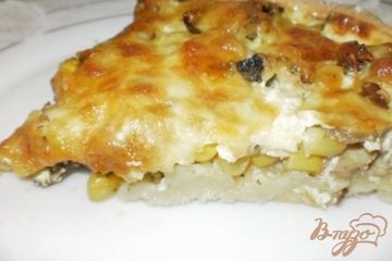 фото рецепта Киш с курицей и грибами