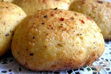 фото рецепта Гороховые булочки с оливковым маслом и травами