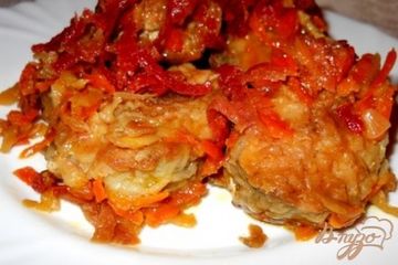 фото рецепта Рыба под овощами