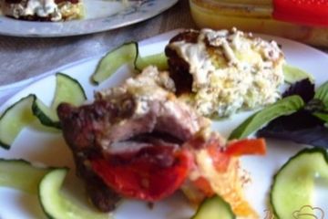 фото рецепта Мясной веер.
