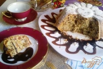 фото рецепта Кекс с орехами, изюмом и лимоном.