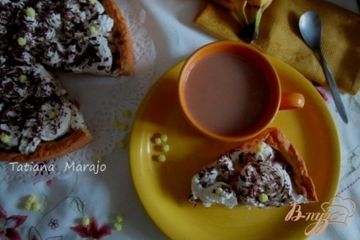 фото рецепта Банановый тарт со взбитыми сливками