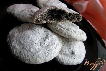 фото рецепта Печенье-безе с маком и шоколадом