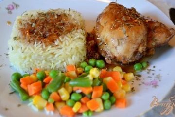 фото рецепта Курица с медово-пивным соусе