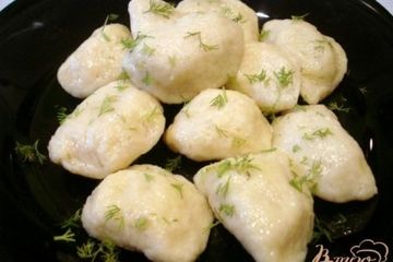 фото рецепта Картофельные галушки с фаршем