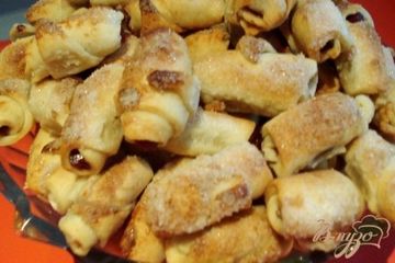 фото рецепта Пальчики с прессованным повидлом и орехами