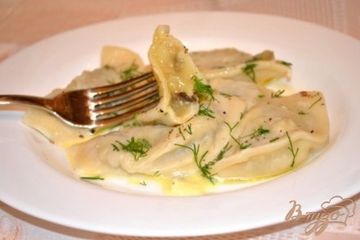 фото рецепта Вареники с картофелем и грибами