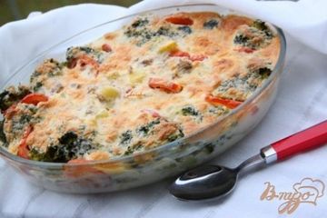 фото рецепта Запеканка из картофеля и брокколи с тунцом