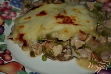 фото рецепта Индюшка с картофельным пюре