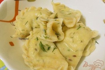 фото рецепта Вареники с картофелем