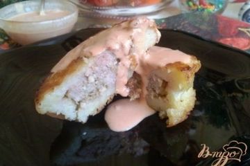 фото рецепта Колдуны с мясом и соусом