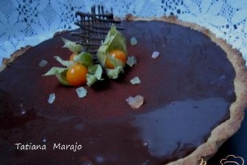фото рецепта Шоколадный тарт с грушами