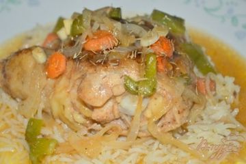 фото рецепта Тушеная курица с элем