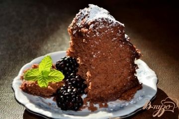 фото рецепта Шоколадный винный кекс