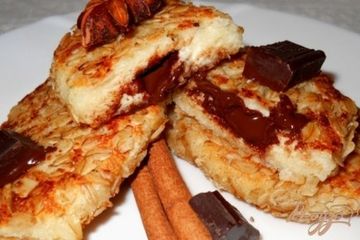 фото рецепта Сырники с шоколадной начинкой
