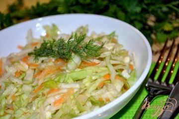фото рецепта Постный салат из капусты