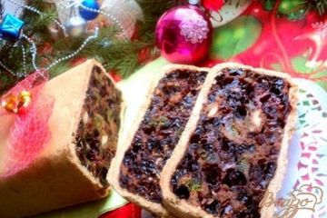 фото рецепта Шотландский новогодний кекс – Black Bun