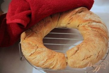 фото рецепта Хлеб-бублик Ciambella с хрустящей корочкой