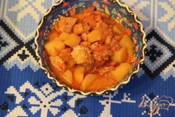 фото рецепта Жаркое из индейки