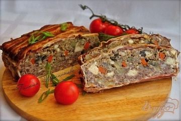 фото рецепта Террин мясной в беконе