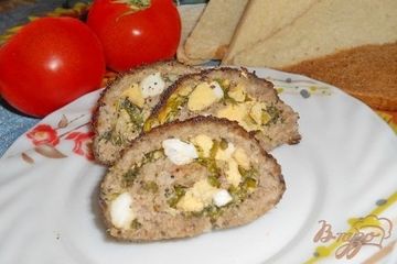 фото рецепта Мясной рулет из фарша
