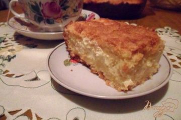 фото рецепта Пирог с творогом и яблоками Нежность