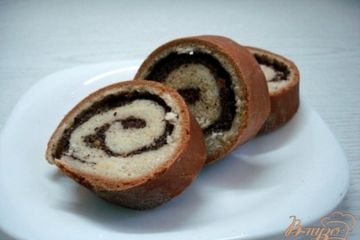 фото рецепта Маковый дрожжевой рулет