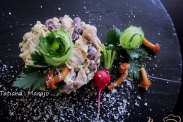 фото рецепта Салат из яичных блинчиков