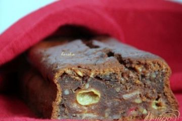 фото рецепта Тыквенный кекс с консервированными фруктами