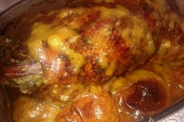 фото рецепта Рождественский гусь с яблоками