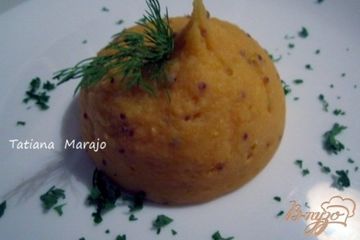 фото рецепта Картофельно-тыквенное пюре с горчицей