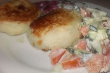 фото рецепта Картофельные котлеты с мясной начинкой