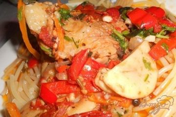 фото рецепта Курица по-итальянски (каччиаторе)