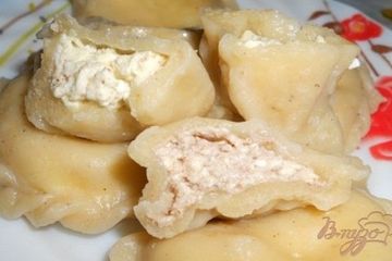 фото рецепта Вареники с творожно-ореховой начинкой