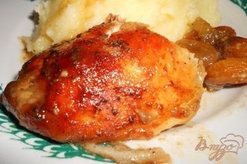фото рецепта Куриные грудки с изюмом и курагой