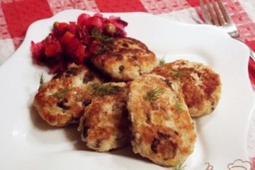 фото рецепта Котлеты  с грибами и сыром