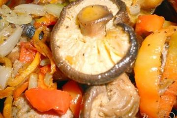 фото рецепта Грибы шиитаке с овощами