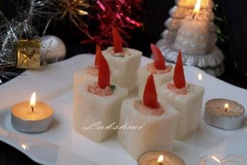 фото рецепта Закуска Рождественские свечи