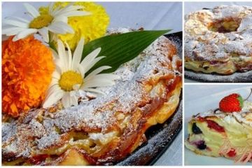 фото рецепта Яблочно-ягодный пирог-десерт с заливкой