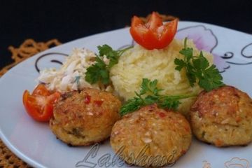 фото рецепта Куриные котлеты с овощами