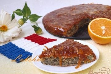 фото рецепта Апельсиновый кекс с маком